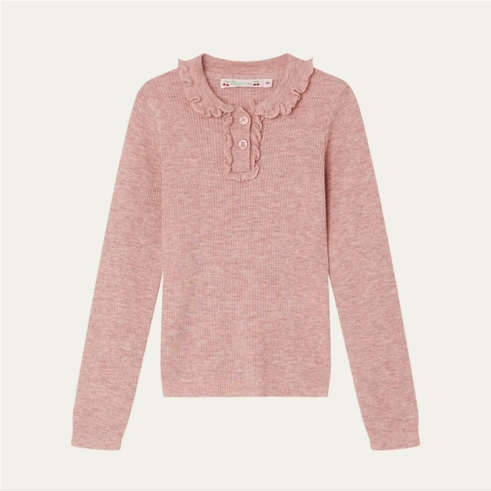Bonpoint tiara ruffle sweater brand new***